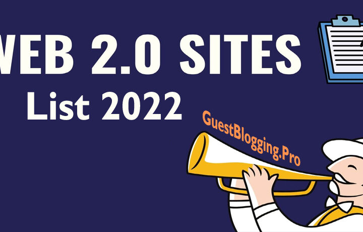 High PR Web 2.0 Submission Sites List