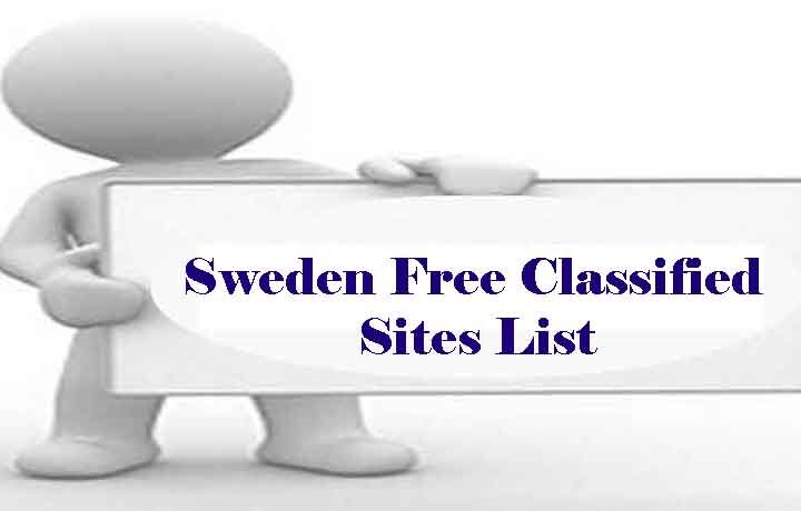 Sweden Post Free Classified Sites List